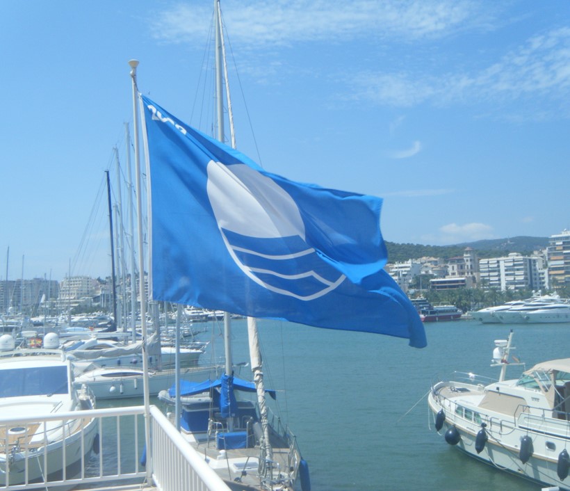 Texto qué es Bandera Azul para paneles de Puertos Deportivos