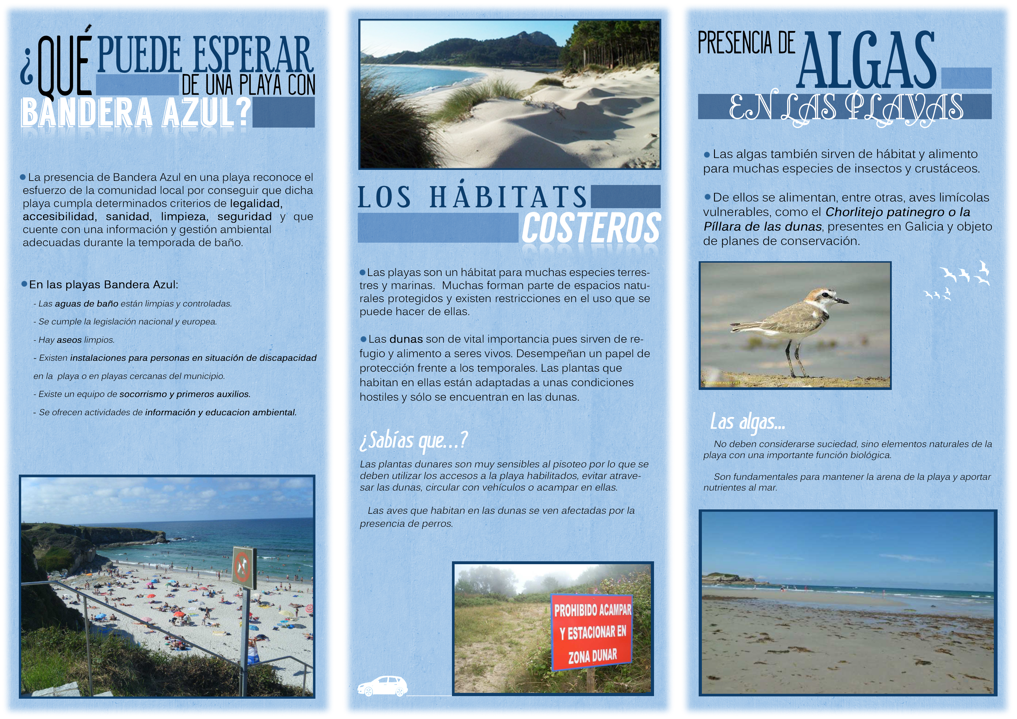 Folleto hábitats costeros Galicia