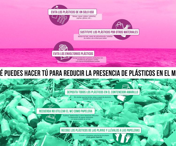 Campaña reducción de plásticos en el mar