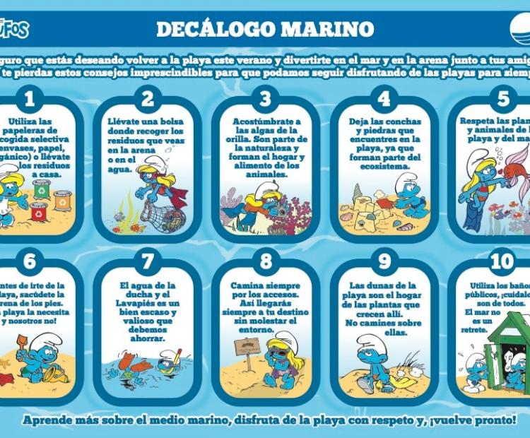 Decálogo marino de Los Pitufos